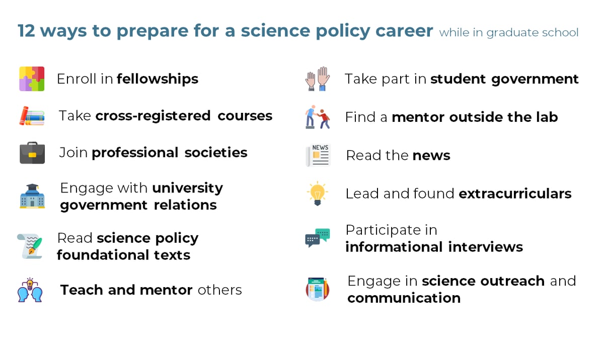 science policy jobs phd